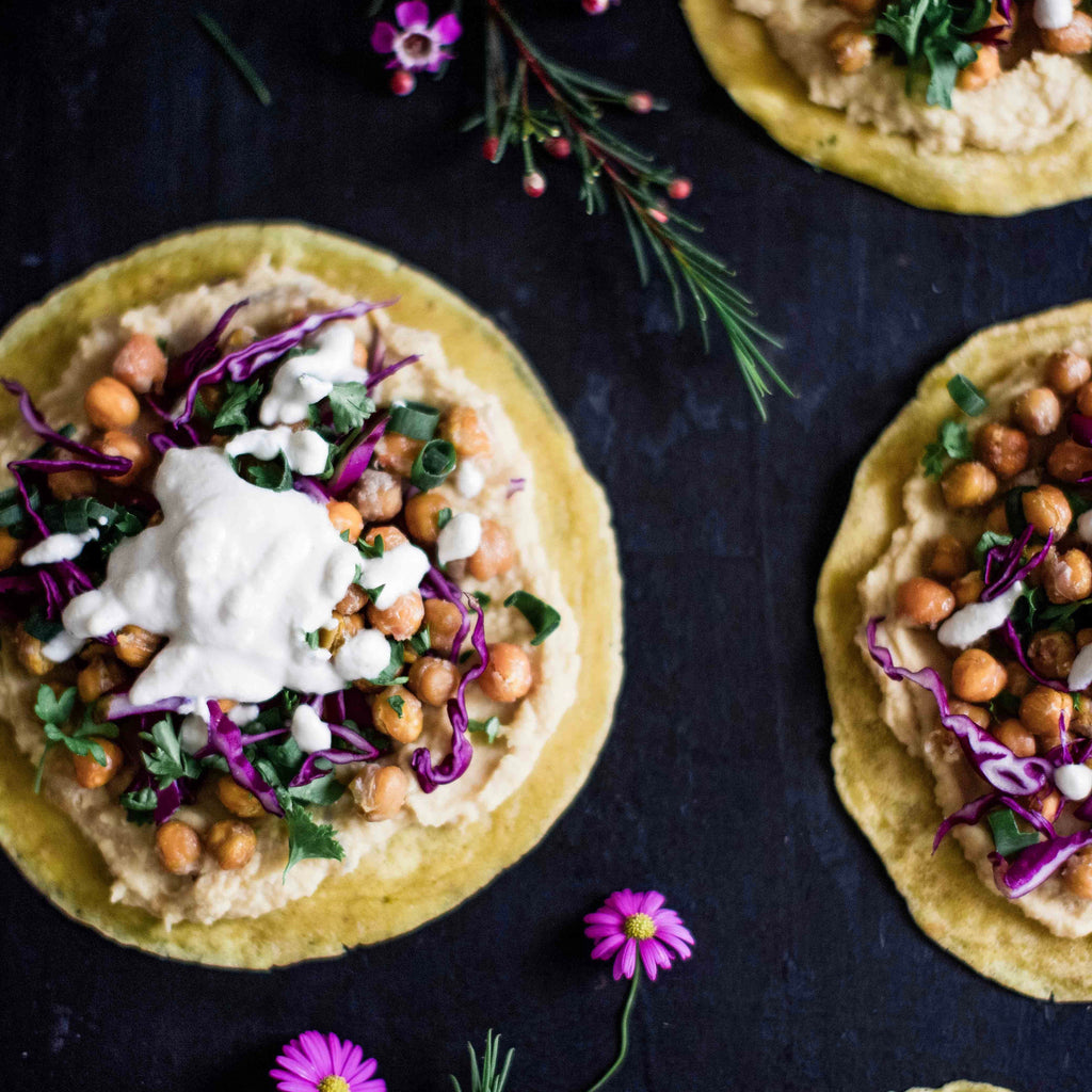Roasted Chickpea Flatbread